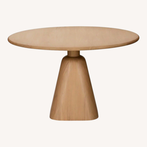 Used Article Kurasi 48" Solid Wood Round Dining Table - Natural for sale on AptDeco