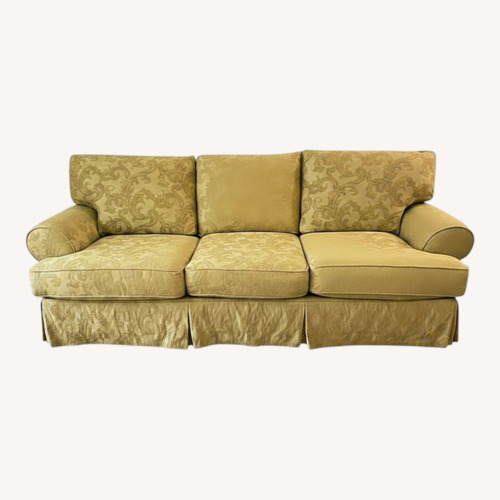Used Gold Fabric 3+ Seater Sofa for sale on AptDeco