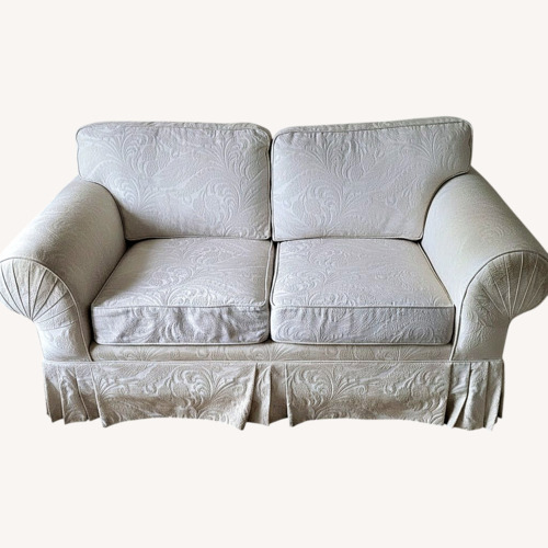 Used Vintage/Antique Finds Natural Fabric Loveseat for sale on AptDeco