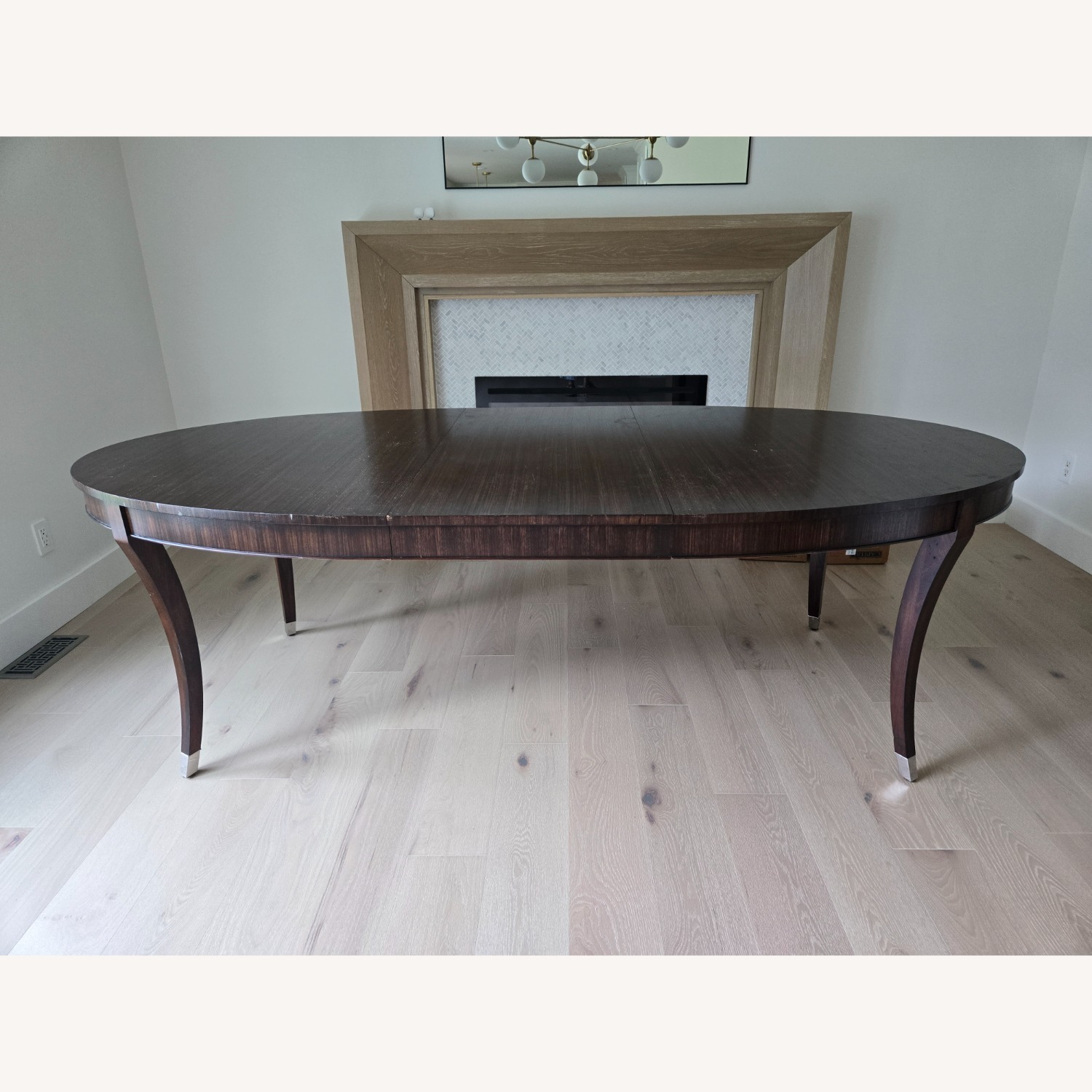 Ethan Allen Dark Brown Wood Dining Table - image-4