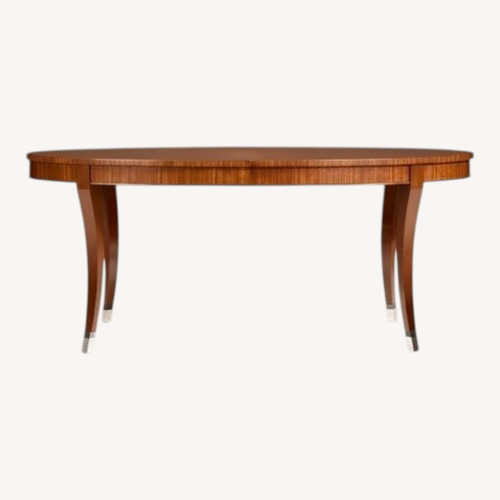 Used Ethan Allen Dark Brown Wood Dining Table for sale on AptDeco