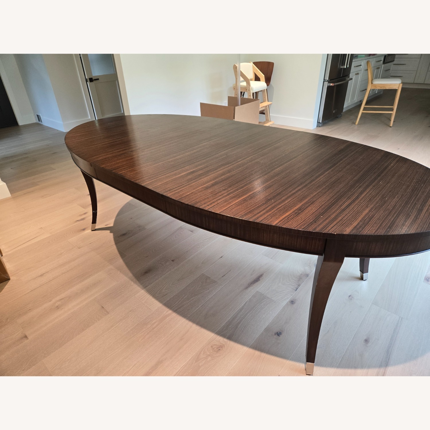 Ethan Allen Dark Brown Wood Dining Table - image-2