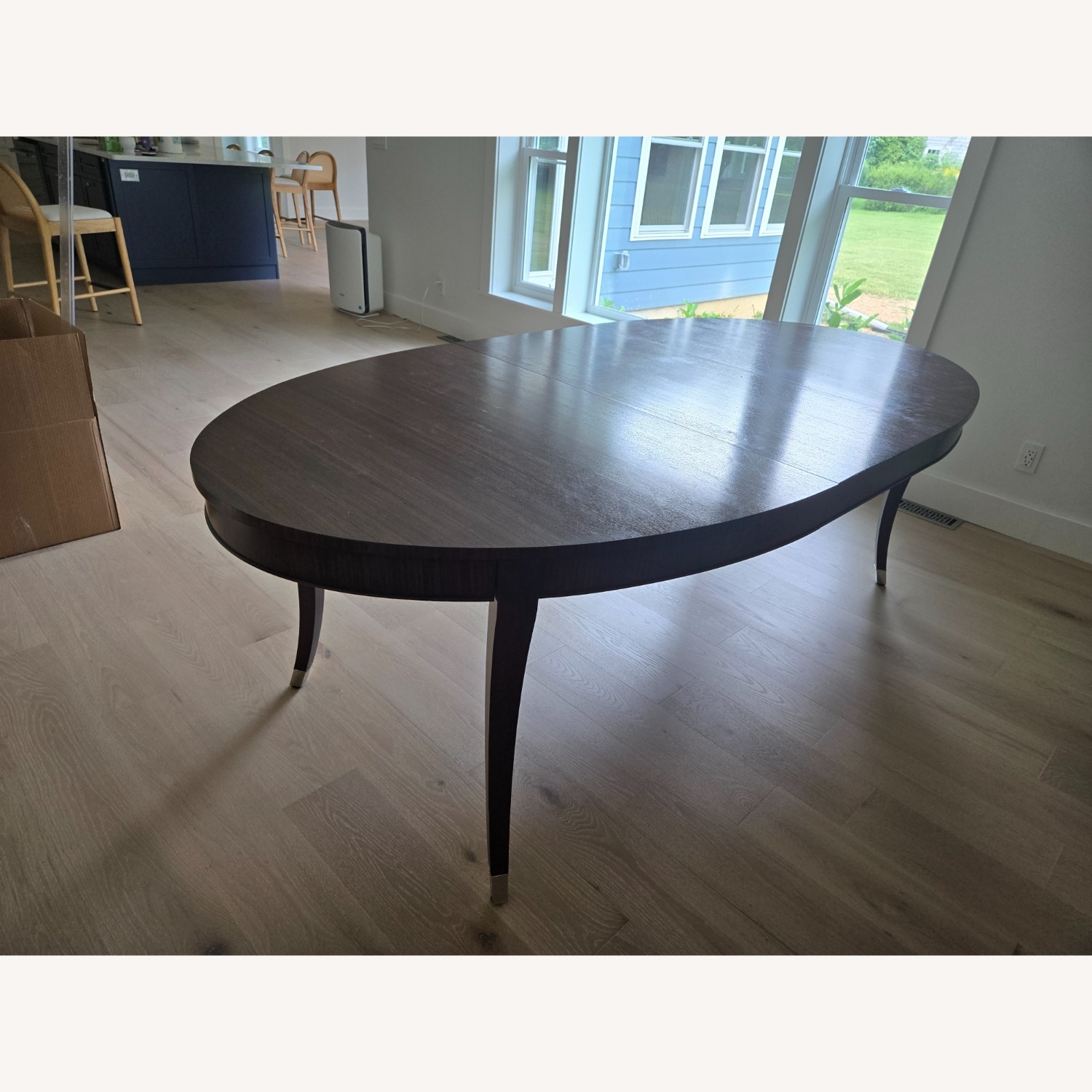Ethan Allen Dark Brown Wood Dining Table - image-3