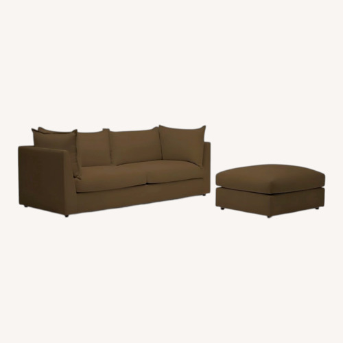 Used Joybird Wilder Sofa + Ottoman in Kenley Spruce for sale on AptDeco