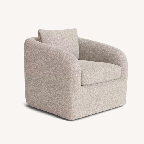 Used Joybird Amelia Swivel Chair in Borough Cotton for sale on AptDeco