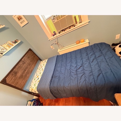 Used Amazon Dark Brown Metal Twin Bed for sale on AptDeco