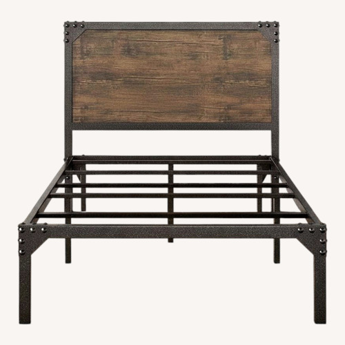 Used Amazon Dark Brown Metal Twin Bed for sale on AptDeco