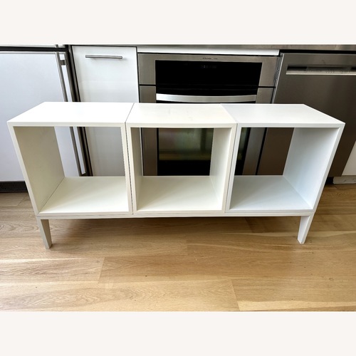 Used Design Within Reach Muuto White Media Storage Cubes for sale on AptDeco