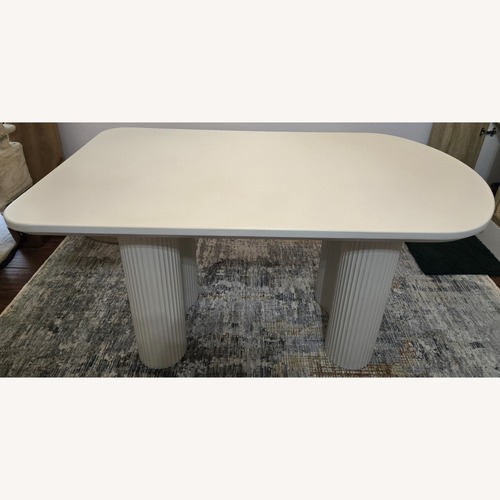 Used Grace Nook White Dining Table for sale on AptDeco