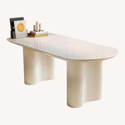Used Grace Nook White Dining Table for sale on AptDeco