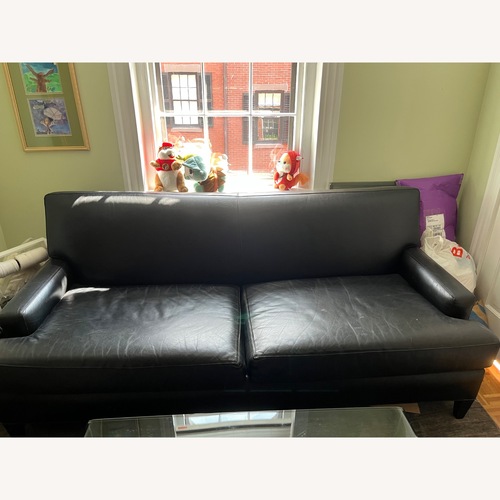 Used Mitchell Gold + Bob Williams Jean Luc Bench Leather Sofa for sale on AptDeco