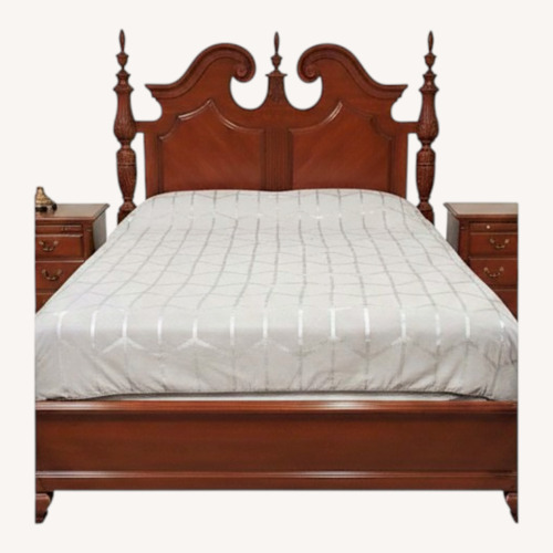 Used Vintage/Antique Natural Wood Full Bed for sale on AptDeco