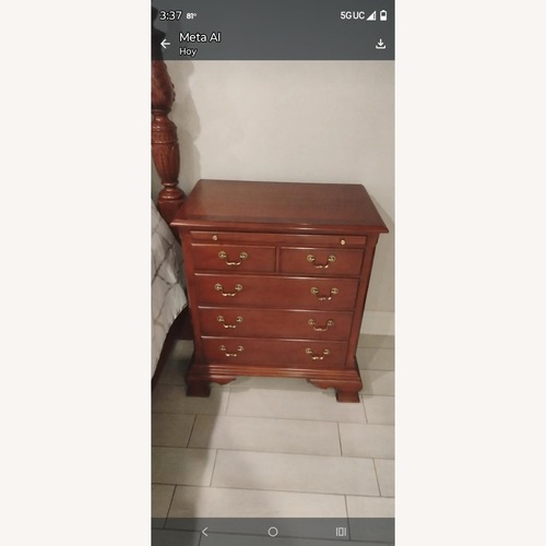 Used Vintage/Antique Natural Wood Full Bed for sale on AptDeco