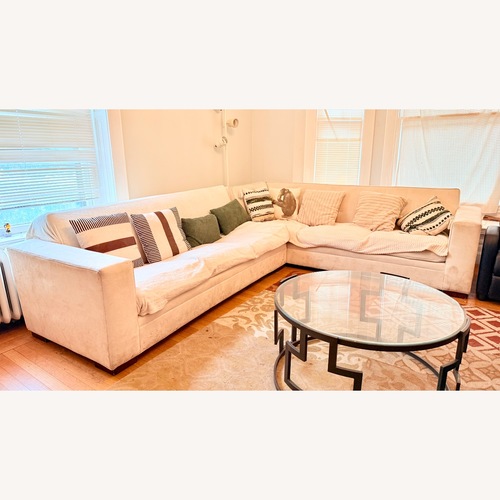 Used Mitchell Gold + Bob Williams Platinum 2 Piece Sectional for sale on AptDeco