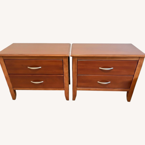 Used Two Bassett 2 Drawer Night Tables  for sale on AptDeco