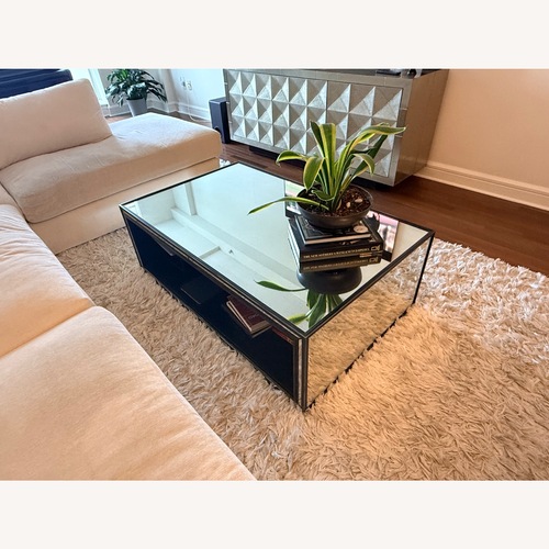 Used Restoration Hardware Transparent Coffee Table for sale on AptDeco