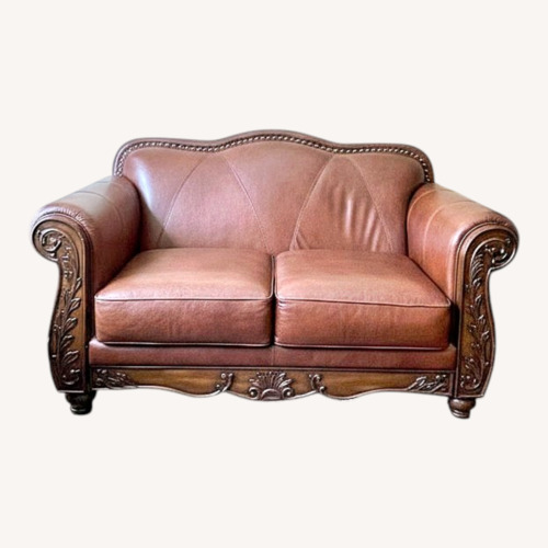 Used Vintage/Antique Dark Brown 2 Seater Sofa for sale on AptDeco