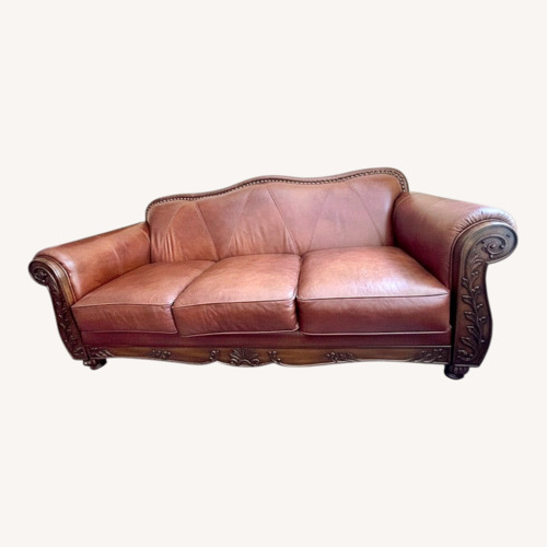 Used Vintage/Antique Dark Brown 3+ Seater Sofa for sale on AptDeco