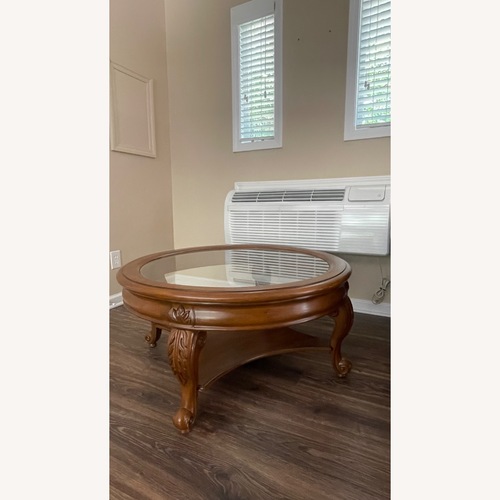 Used Vintage/Antique Dark Brown Coffee Table for sale on AptDeco