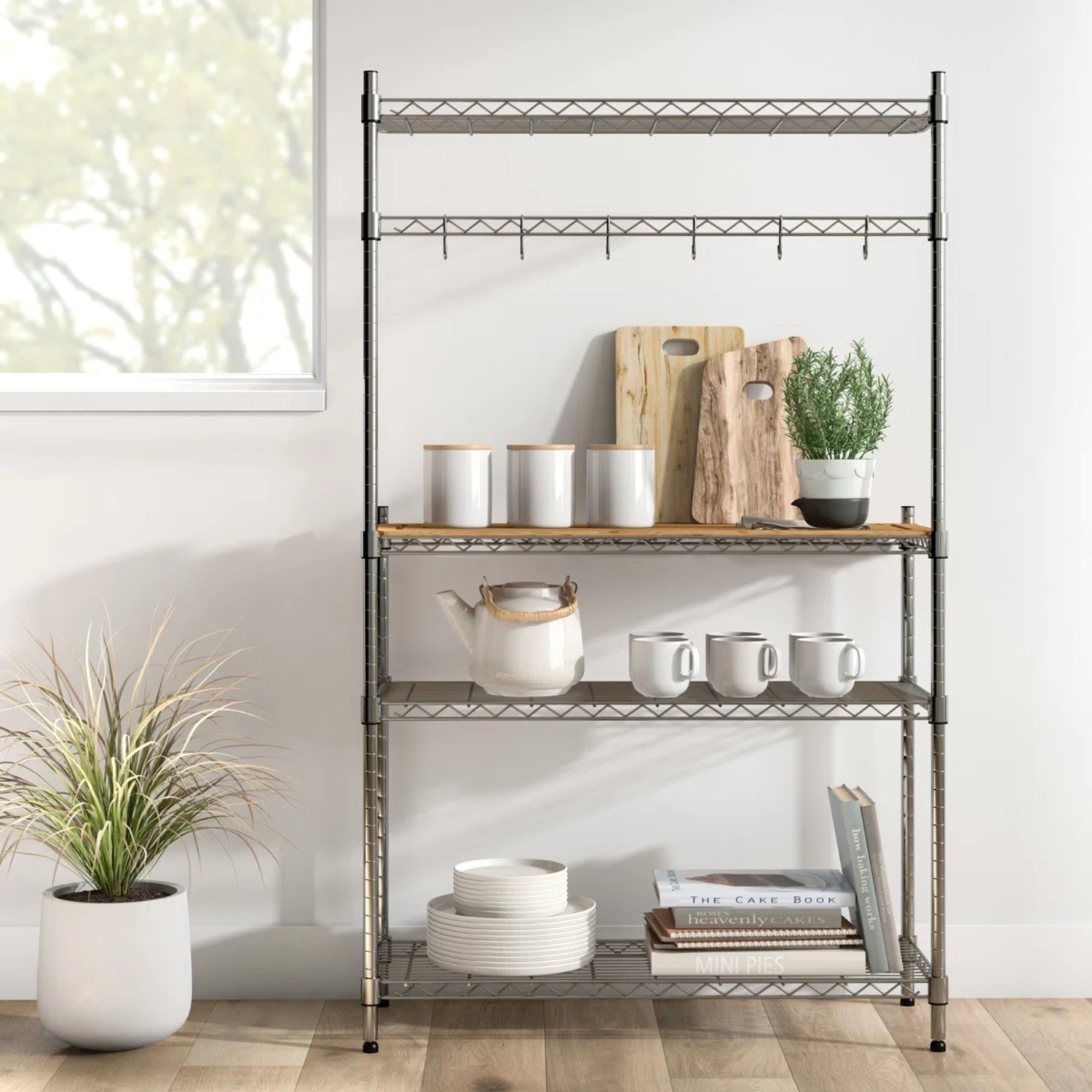 Wayfair Shepha 36'' Chrome Baker’s Rack  - image-5