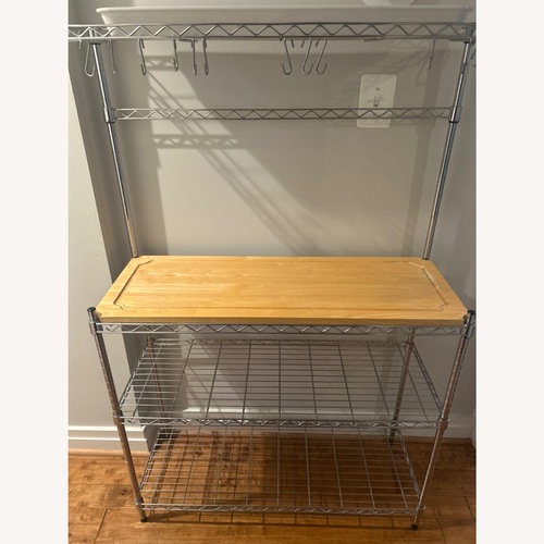 Used Wayfair Shepha 36'' Chrome Baker’s Rack for sale on AptDeco