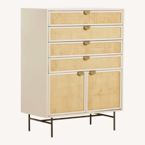 Used Joybrid Nathan James Natural Rattan & Wood Dresser for sale on AptDeco