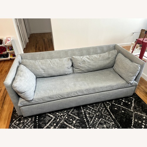 Used West Elm Shelter Light Gray Fabric Sleeper Sofa - Queen for sale on AptDeco