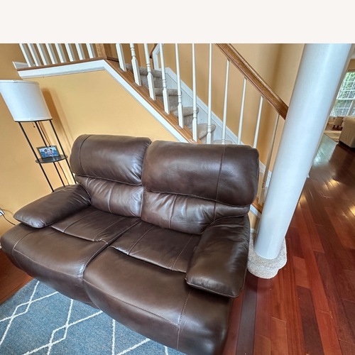 Used Costsco Simon Li Loveseat Leather for sale on AptDeco