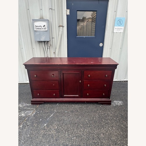 Used Dark Cherry Wood Dresser for sale on AptDeco