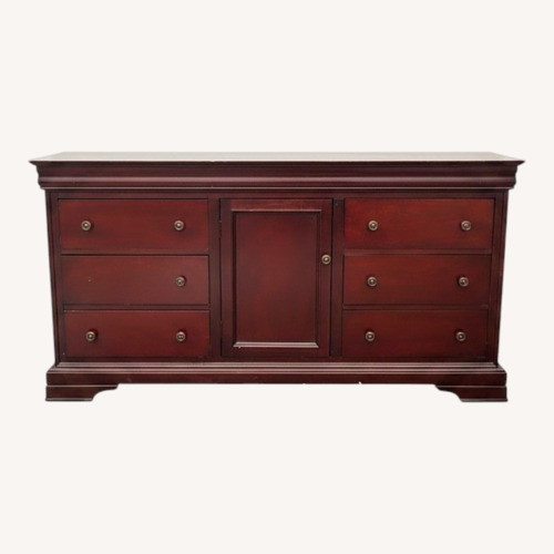 Used Dark Cherry Wood Dresser for sale on AptDeco
