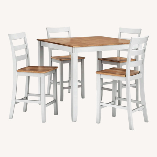 Used Ashley Furniture Gesthaven Light Brown Wood Dining Set for sale on AptDeco