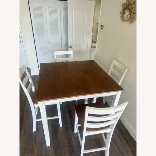 Used Ashley Furniture Gesthaven Light Brown Wood Dining Set for sale on AptDeco