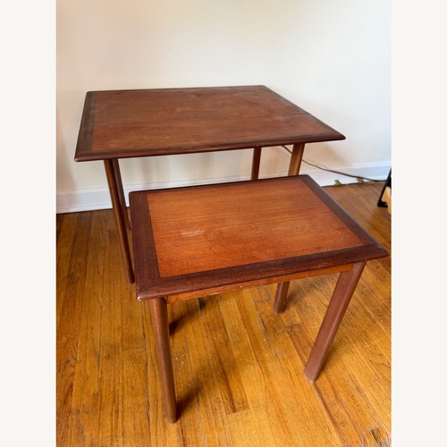 Used Vintage/Antique Finds Dark Brown Wood Side Tables for sale on AptDeco