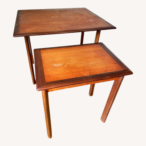 Used Vintage/Antique Finds Dark Brown Wood Side Tables for sale on AptDeco