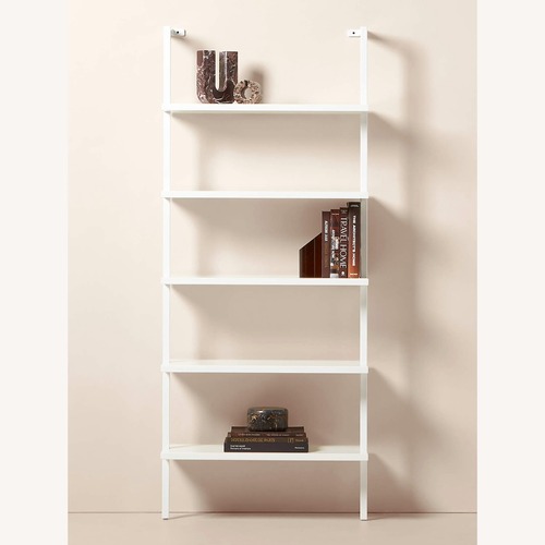 Used CB2 Stairway 72.5" White Metal Wall Mount Bookcase for sale on AptDeco
