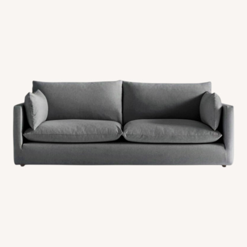 Used Crate & Barrel Unwind Green Velvet 2 Seater Sofa for sale on AptDeco