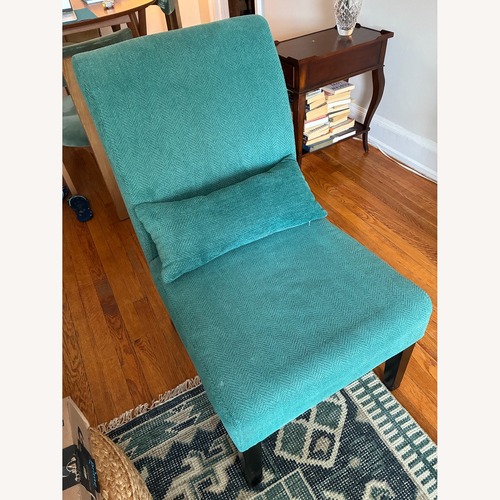 Used Amazon Green Fabric Accent Chair for sale on AptDeco