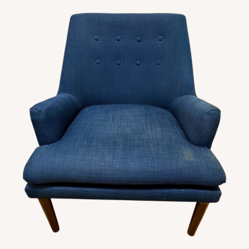 Used Blue Fabric Accent Chair for sale on AptDeco