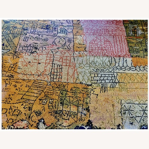 Used Vintage Scandinavian Paul Klee Rug 8.2' x 11' for sale on AptDeco