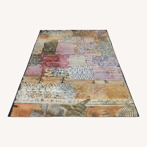 Used Vintage Scandinavian Paul Klee Rug 8.2' x 11' for sale on AptDeco