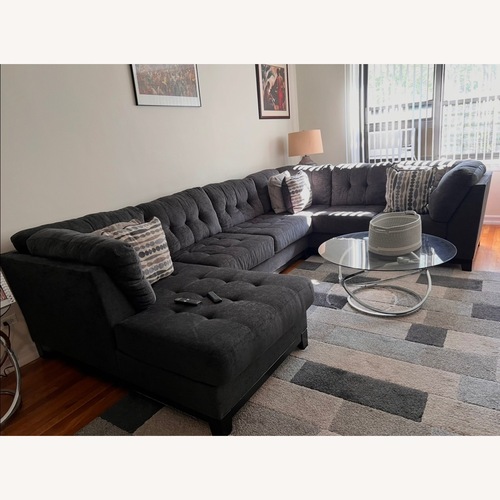 Used Ashley Furniture Dark Gray 3+ Piece Sectional for sale on AptDeco