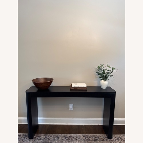 Used Plank + Beam Black Contour Console Table - 56" for sale on AptDeco