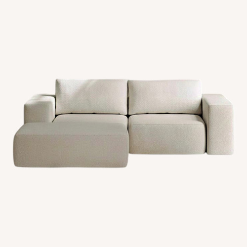 Used Corner Sofa Chair with Chaise Ottoman for sale on AptDeco