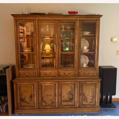 Used 1960s Union National Chinoiserie China Cabinet for sale on AptDeco