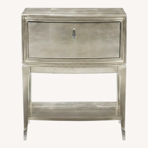 Used Caracole Nightstand in Soft Silver Leaf for sale on AptDeco