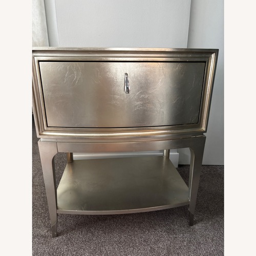 Used Caracole Nightstand in Soft Silver Leaf for sale on AptDeco