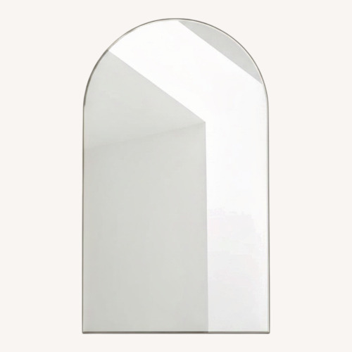 Used Crate & Barrel Edge Extra-Large Brass Arch Floor Mirror 48"x80" for sale on AptDeco