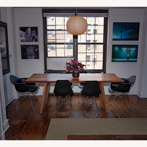 Used Modern Zebrawood Dining Table 84"  for sale on AptDeco