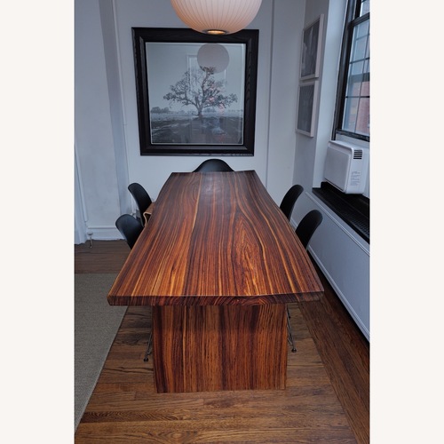 Used Modern Zebrawood Dining Table 84"  for sale on AptDeco