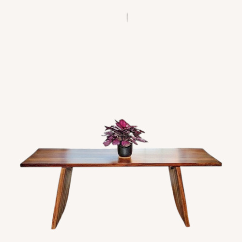 Used Modern Zebrawood Dining Table 84"  for sale on AptDeco
